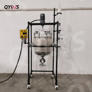 內襯四氟雙層不銹鋼反應釜20L、30L、50L